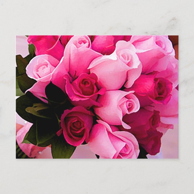 Cartes postales Rose Mariage (Devant)
