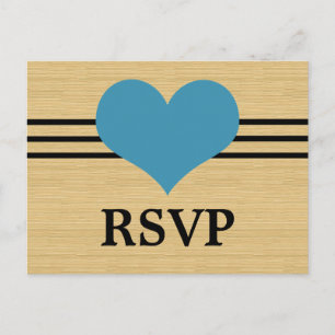 Cartes postales RSVP Carburant Bois, Bleu