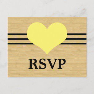 Cartes postales RSVP Carburant Bois, Jaune