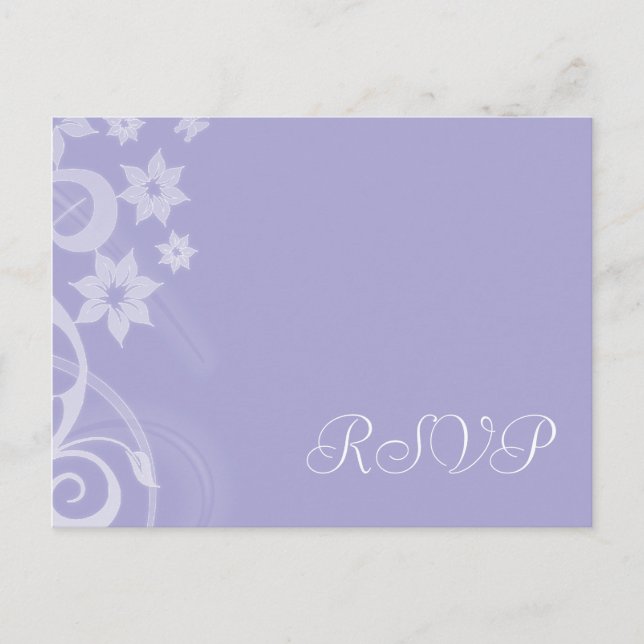 Cartes postales RSVP de mariage de la branche de l (Devant)