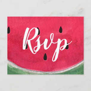 Cartes Postales RSVP De Mariage D'Été Avec Waterme
