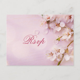 Cartes postales RSVP pour mariage élégant de Cherr