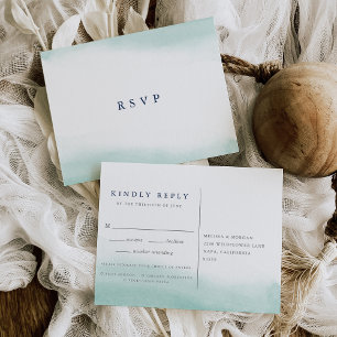 Cartes postales RSVP Seaglass Tides avec choix de 