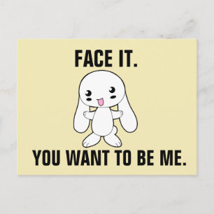 CARTES POSTALES SARCASTIQUES RUDE FUNNY BUNNY