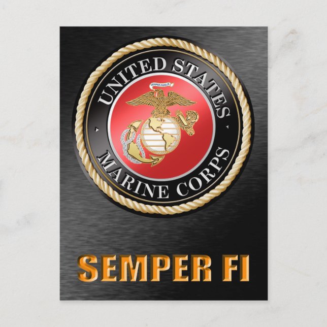 Cartes postales Semper Fi du Corps des Marines des (Devant)