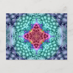 Cartes    postales super bleu Vintage Kaleidoscope