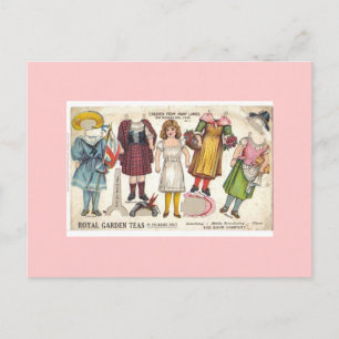 Cartes postales Tea Dolls