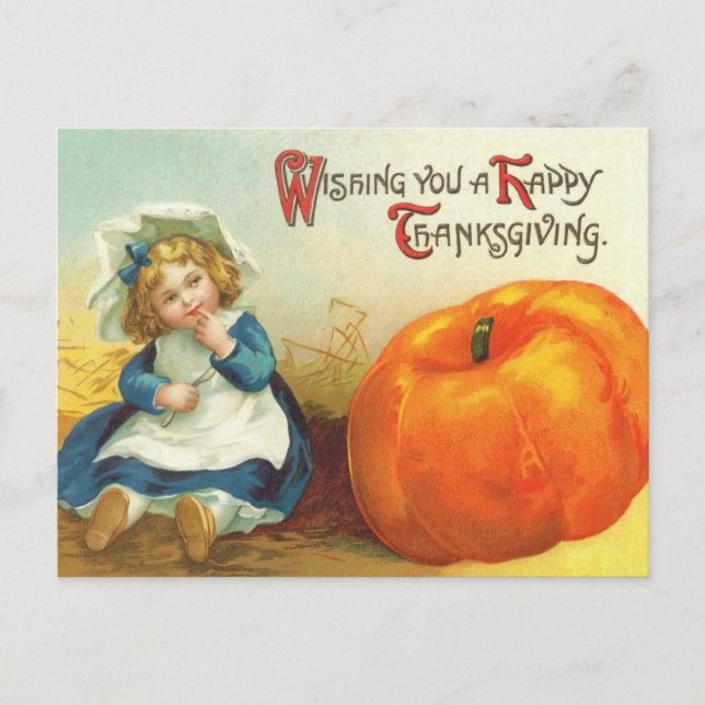 Cartes Postales Thanksgiving Vintages (Devant)