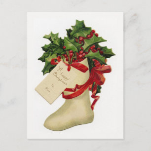 Cartes postales victoriennes et Holly