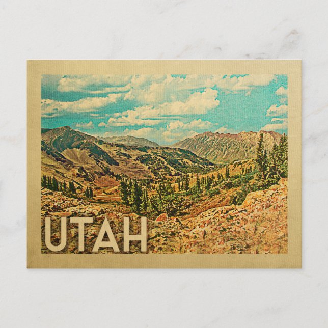 Cartes postales Vintage voyage Utah (Devant)