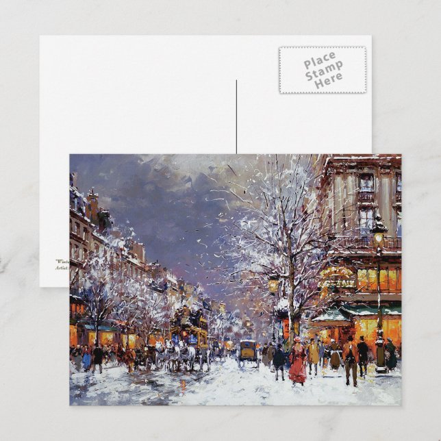 Cartes postales vintages de Noël (Devant / Derrière)