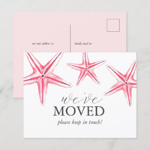 Cartes postales Watercolor Beach Moving Faire-part