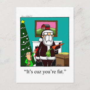 Cartes Postales Xmas Drôle Cuz Votre Gros Père Noë
