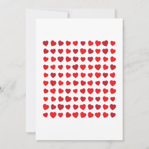 Cartes Pour Fêtes Annuelles 100 coeurs, cent j'aime