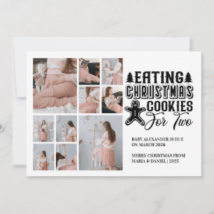 Cartes Pour Fêtes Annuelles 10 Cookies de Noël photo pour 2 Grossesse