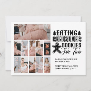 Cartes Pour Fêtes Annuelles 11 Cookies de Noël photo pour 2 Grossesse