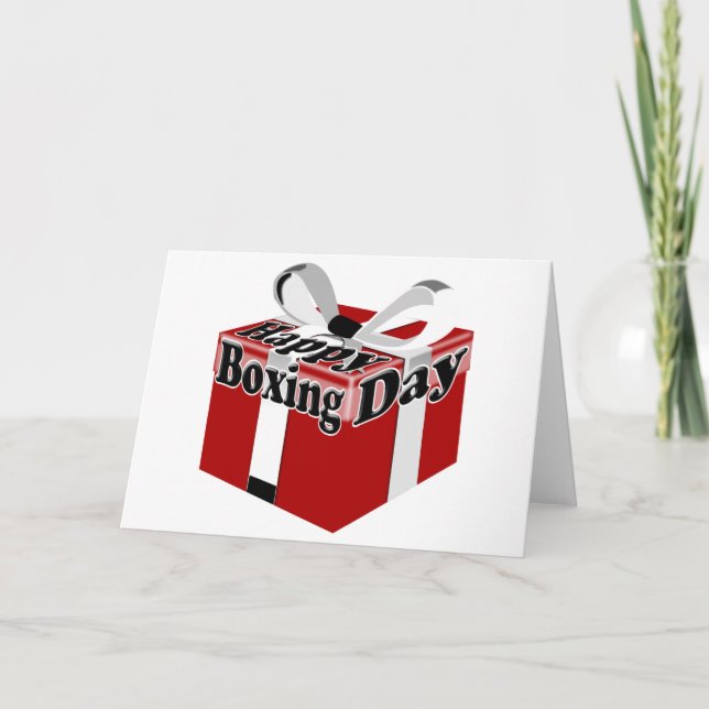 Cartes Pour Fêtes Annuelles 12-26 Jour de boxe (Devant)