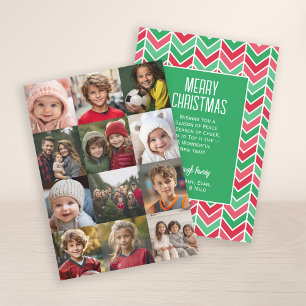 Cartes Pour Fêtes Annuelles 12 Collage photo 2-face Noël - Télécharger 2023