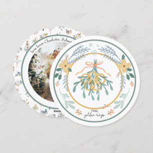 Cartes Pour Fêtes Annuelles 12 Jours de Noël Cinq