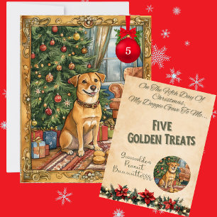 Cartes Pour Fêtes Annuelles 12 Jours De Noël Doggie Jour 5