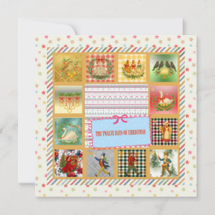 Cartes Pour Fêtes Annuelles 12 Jours de Noël, Perdrix dans un Poireau