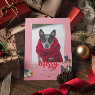 Cartes Pour Fêtes Annuelles 12 Jours de Noël rose photo