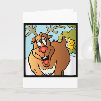 Cartes Pour Fêtes Annuelles 12 Pâtes de rennes de Noël
