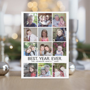 Cartes Pour Fêtes Annuelles 12 Photo - Meilleure année jamais noir blanc