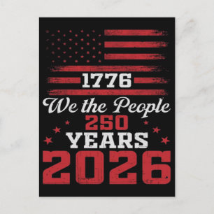 Cartes Pour Fêtes Annuelles 1776 Nous Le Peuple Amérique 250 Ans