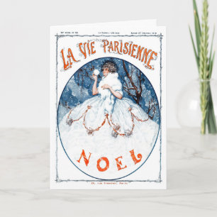 CARTES POUR FÊTES ANNUELLES 1919 ! ! ! REINE DE NEIGE FRANÇAISE NOËL SALUT