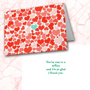 Cartes Pour Fêtes Annuelles 1 en millions de Red Hearts Valentine