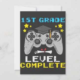 Cartes Pour Fêtes Annuelles 1Ème Année Joueur Complet Dernier Jour De L'École
