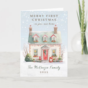 Cartes Pour Fêtes Annuelles 1er Noël à New Home