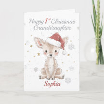 1er Noël Petite-fille Reindeer