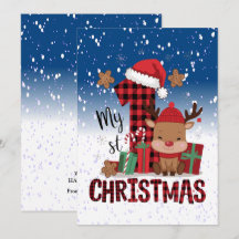1er Noël Santa Hat White Neige Bébé Reindeer