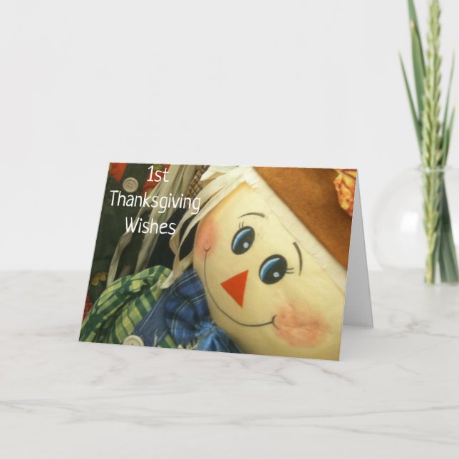 CARTES POUR FÊTES ANNUELLES ***1ER REMERCIEMENT DU BÉBÉ*** (Devant)