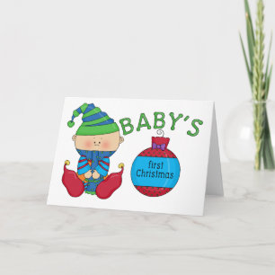 Cartes Pour Fêtes Annuelles 1er T-shirts et cadeaux elfes de Noël