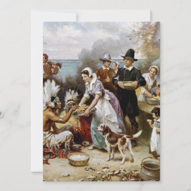 Cartes Pour Fêtes Annuelles 1re action de grâces (Devant)