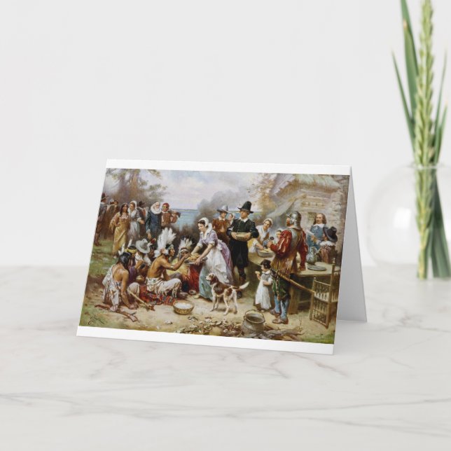 Cartes Pour Fêtes Annuelles 1re action de grâces (Devant)