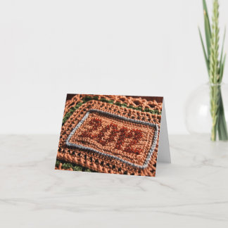 Cartes Pour Fêtes Annuelles 2012 souhaits de nouvelles années de crochet