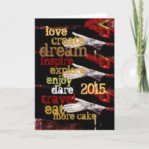 Cartes Pour Fêtes Annuelles 2015 résolutions de motivation de nouvelle année