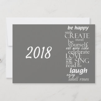 Cartes Pour Fêtes Annuelles 2018 Nouvel an inspiration motivationnelle