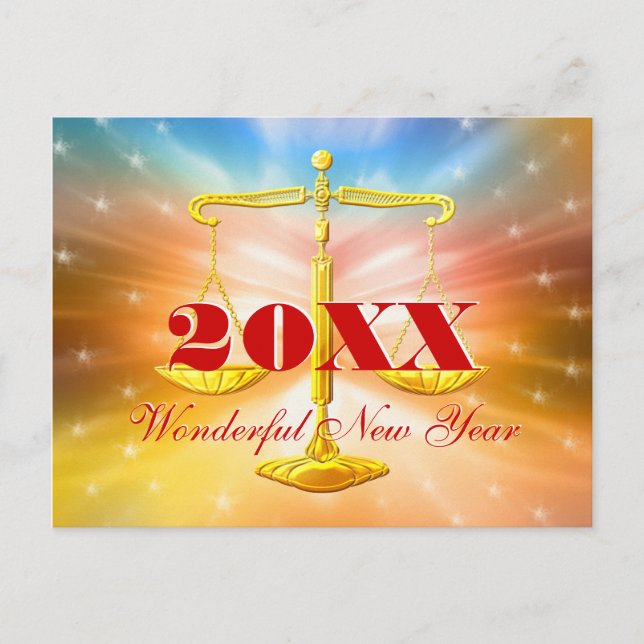 Cartes Pour Fêtes Annuelles 201X Merveilleux Nouvel An | Bureau du droit (Devant)