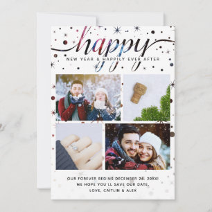 Cartes Pour Fêtes Annuelles 2020 Nouvelles heureuses Typography de corresponda