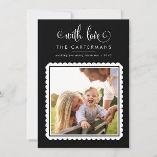 Cartes Pour Fêtes Annuelles 2023 FAMILLE PHOTO mignon élégant Saint-Jacques no