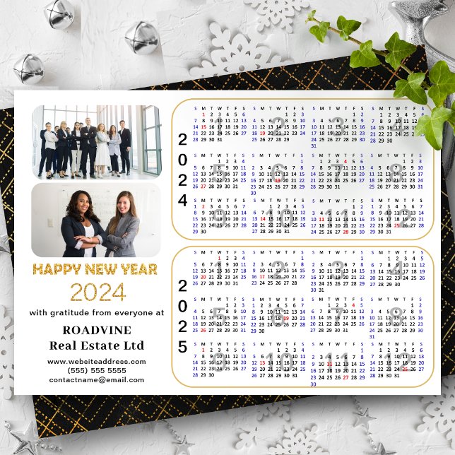 Cartes Pour Fêtes Annuelles 2024 2025 Calendrier Entreprise Moderne Parties sc (Créateur téléchargé)