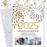 2025 Business 2 Photo Festive Fireworks Argent