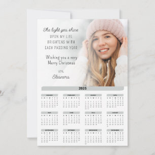 Cartes Pour Fêtes Annuelles 2025 Calendrier Photo Motivational Christmas Card