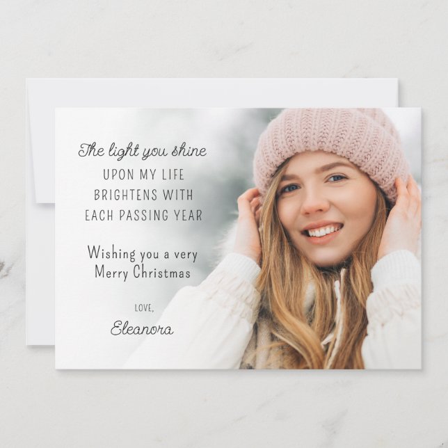 Cartes Pour Fêtes Annuelles 2025 Calendrier Photo Motivational Christmas Card (Devant)