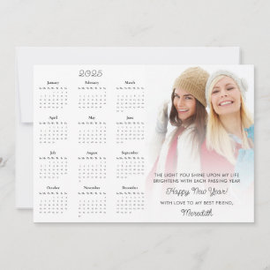 Cartes Pour Fêtes Annuelles 2025 Calendrier Photo Motivational Nouvel An